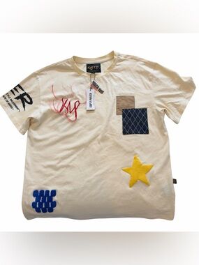 Angora Men's Graphic Print and Patchwork T-shirt from  brand Kleep